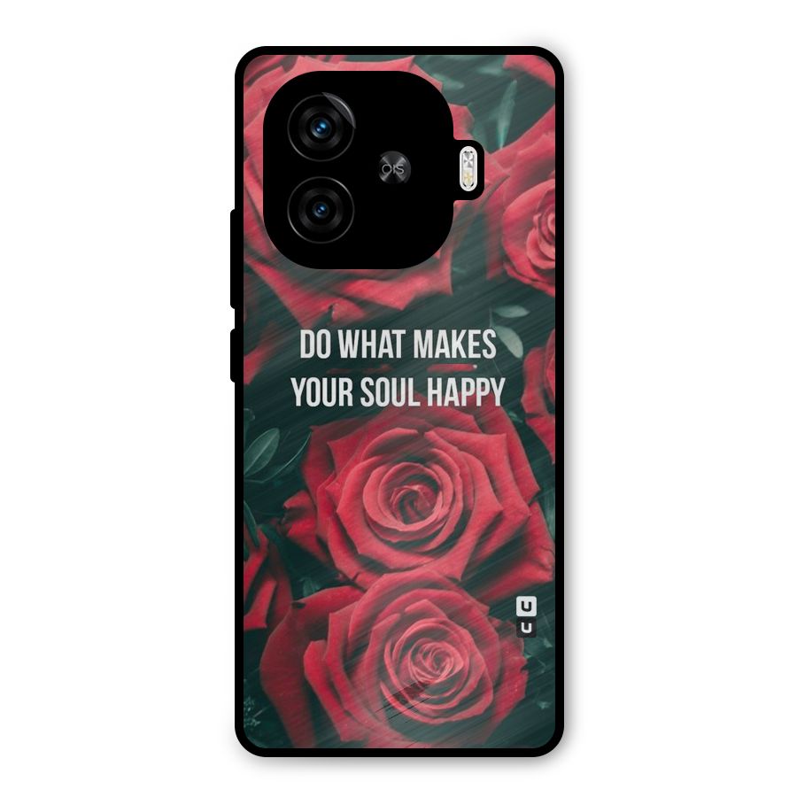 Soul Happy Metal Back Case for iQOO Z9 Turbo