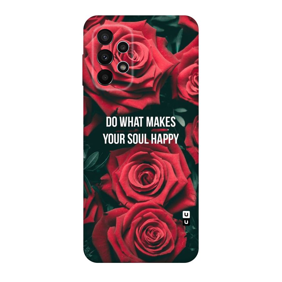 Soul Happy Original Polycarbonate Back Case for Galaxy A23