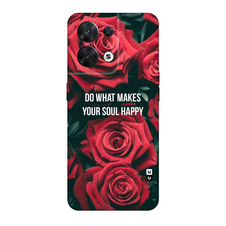 Soul Happy Original Polycarbonate Back Case for Oppo Reno8 5G