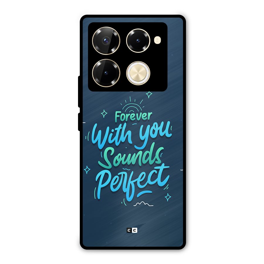 Sounds Perfect Metal Back Case for Infinix Note 40 Pro Plus