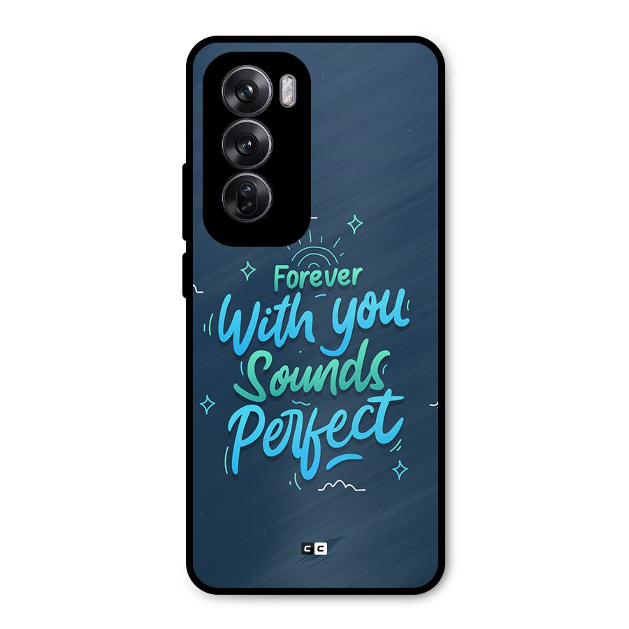 Sounds Perfect Metal Back Case for Oppo Reno12 Pro