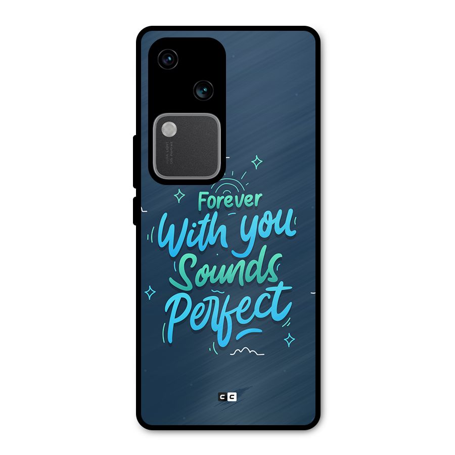 Sounds Perfect Metal Back Case for Vivo V30