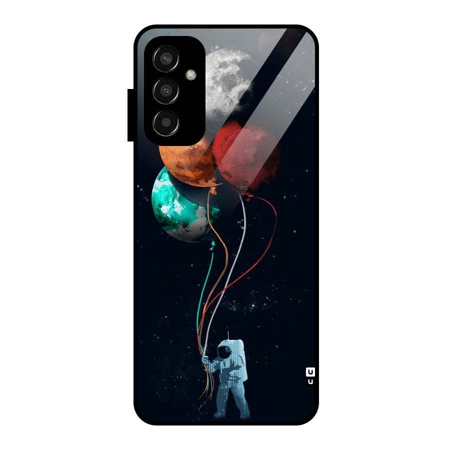 Space Balloons Glass Back Case for Galaxy F13