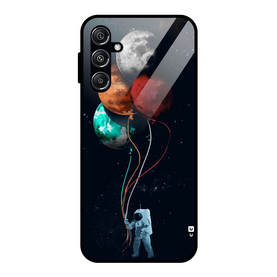 Space Balloons Glass Back Case for Galaxy M34 5G