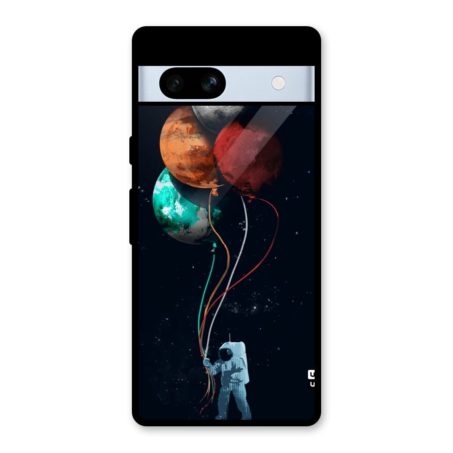 Space Balloons Glass Back Case for Google Pixel 7a