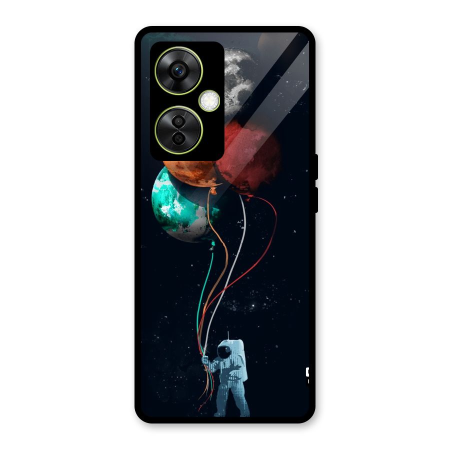 Space Balloons Glass Back Case for OnePlus Nord CE 3 Lite