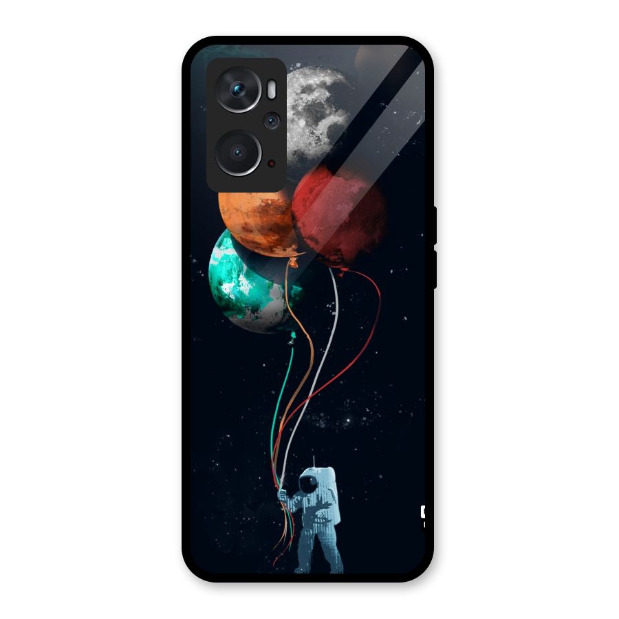 Space Balloons Glass Back Case for Oppo K10 4G