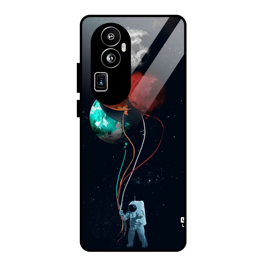 Space Balloons Glass Back Case for Oppo Reno10 Pro Plus
