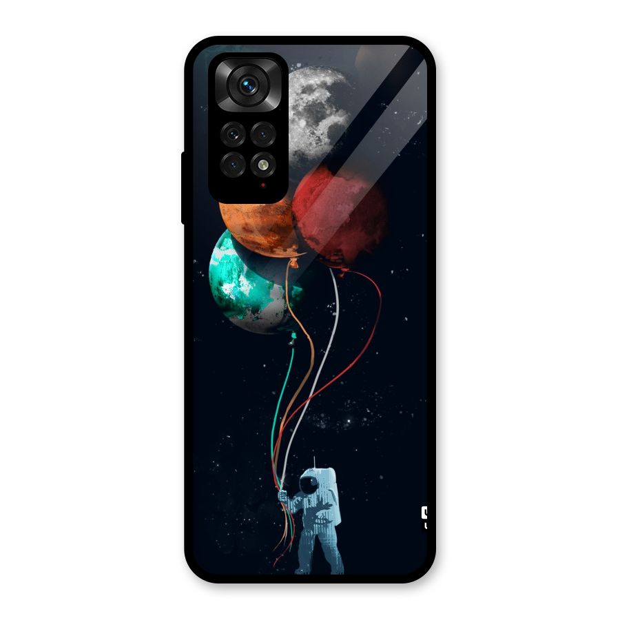 Space Balloons Glass Back Case for Redmi Note 11S