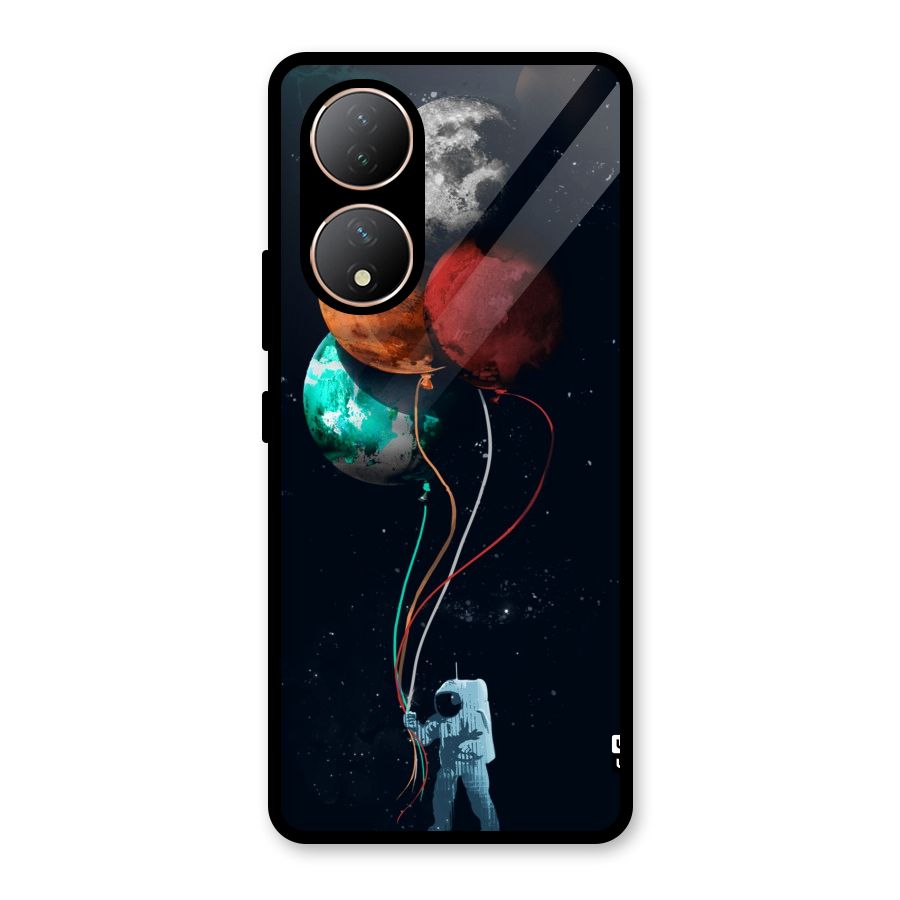 Space Balloons Glass Back Case for Vivo Y100