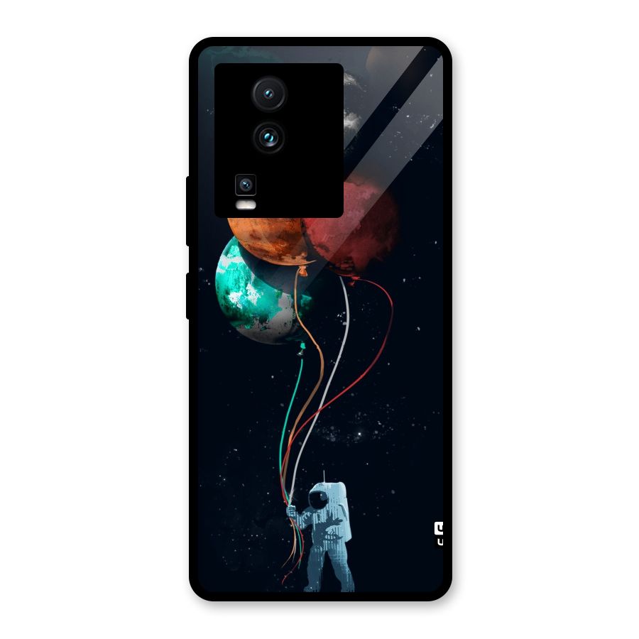 Space Balloons Glass Back Case for Vivo iQOO Neo 7 Pro