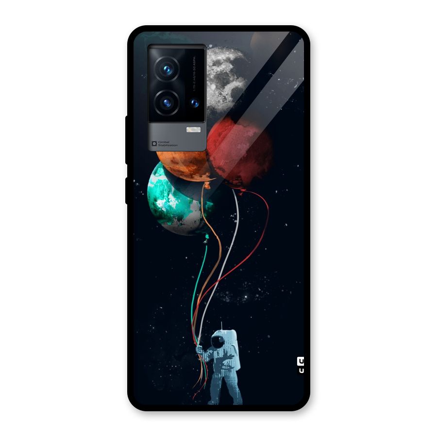 Space Balloons Glass Back Case for iQOO 9 5G