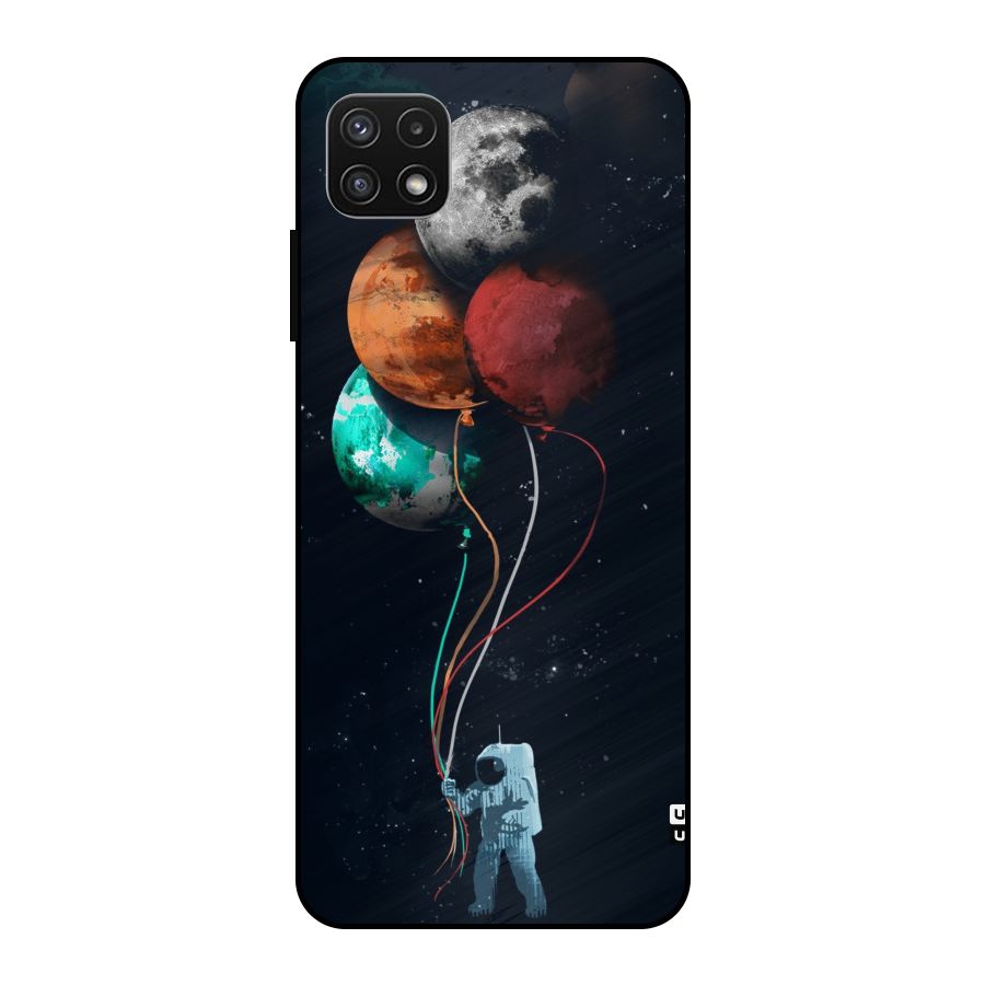 Space Balloons Metal Back Case for Galaxy A22 5G