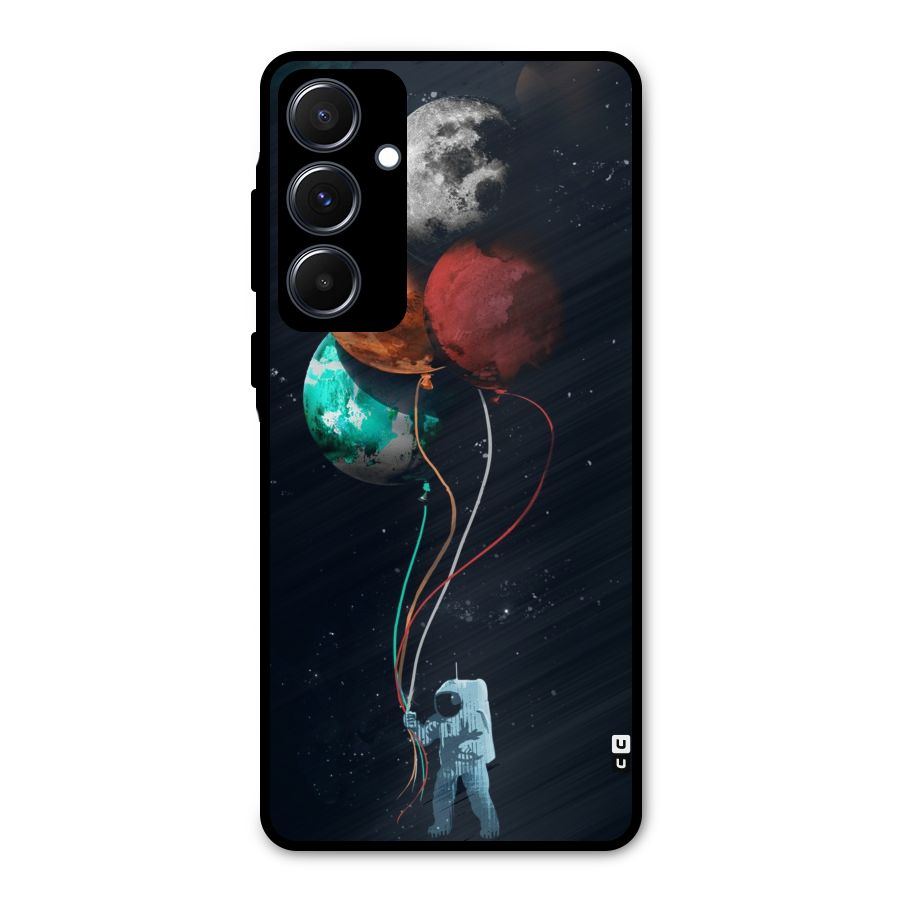 Space Balloons Metal Back Case for Galaxy A55
