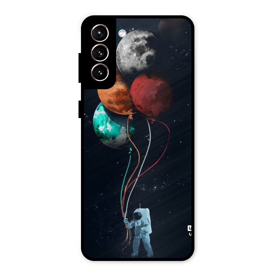 Space Balloons Metal Back Case for Galaxy S21 Plus