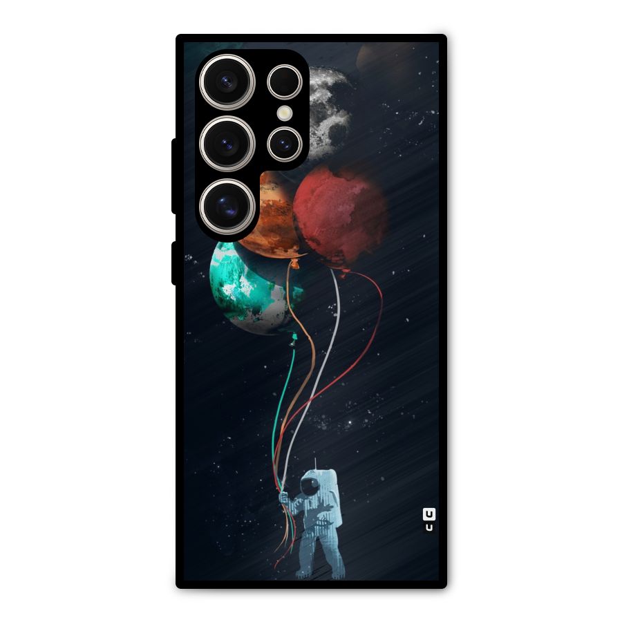 Space Balloons Metal Back Case for Galaxy S24 Ultra