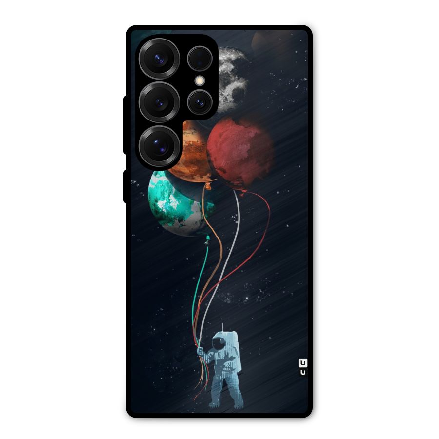 Space Balloons Metal Back Case for Galaxy S25 Ultra