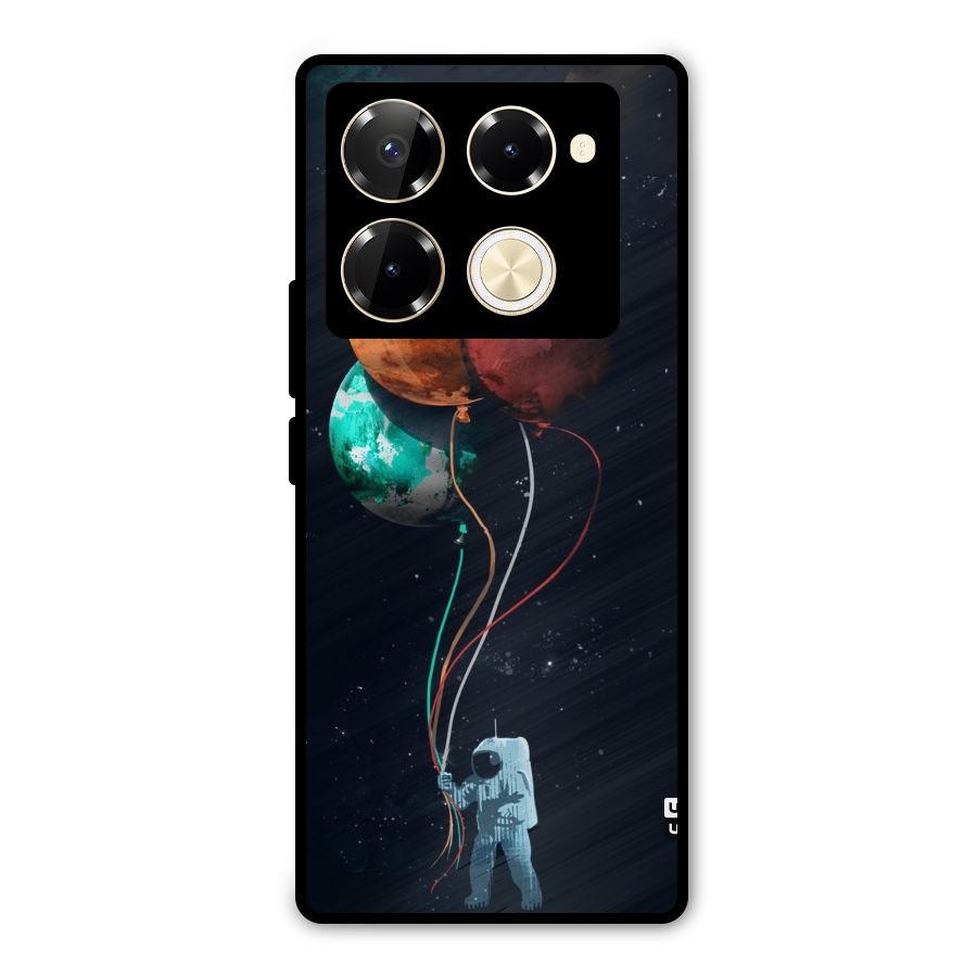 Space Balloons Metal Back Case for Infinix Note 40 Pro