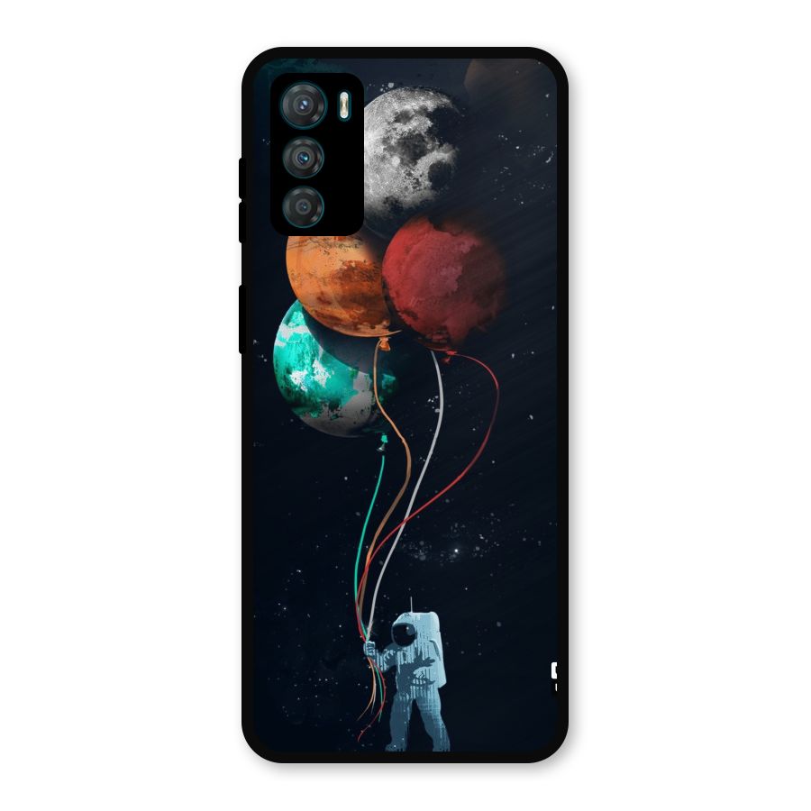 Space Balloons Metal Back Case for Moto G42