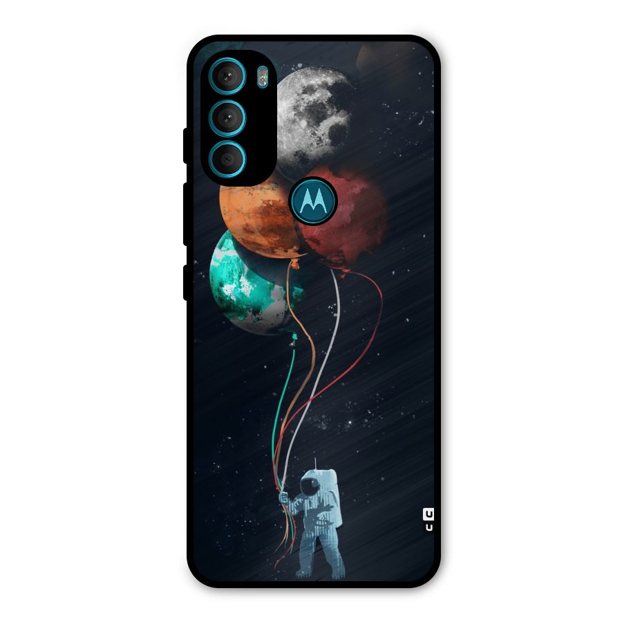 Space Balloons Metal Back Case for Moto G71 5G