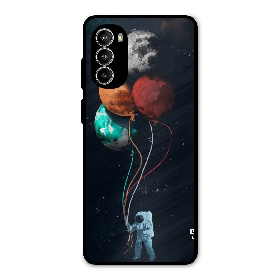 Space Balloons Metal Back Case for Moto G82