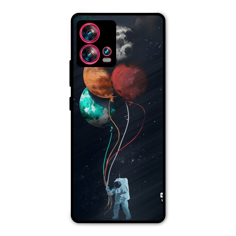 Space Balloons Metal Back Case for Motorola Edge 30 Fusion