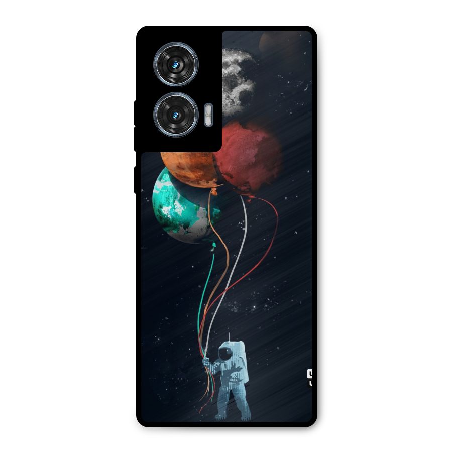 Space Balloons Metal Back Case for Motorola Edge 50 Fusion