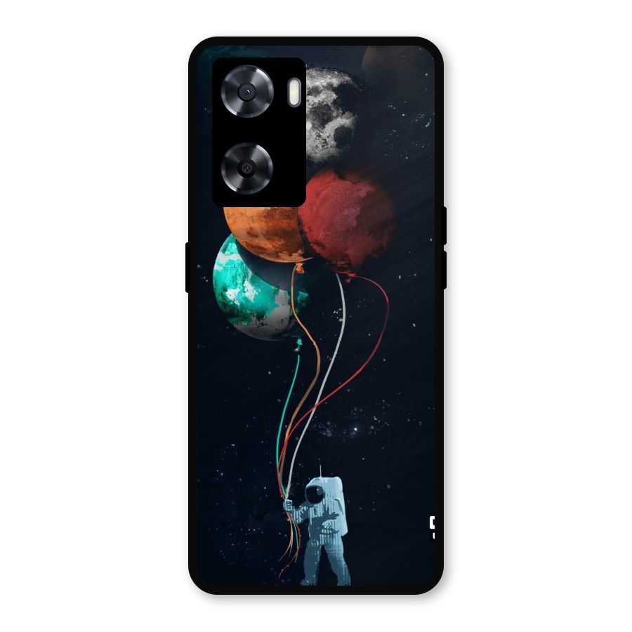 Space Balloons Metal Back Case for Oppo A57 2022