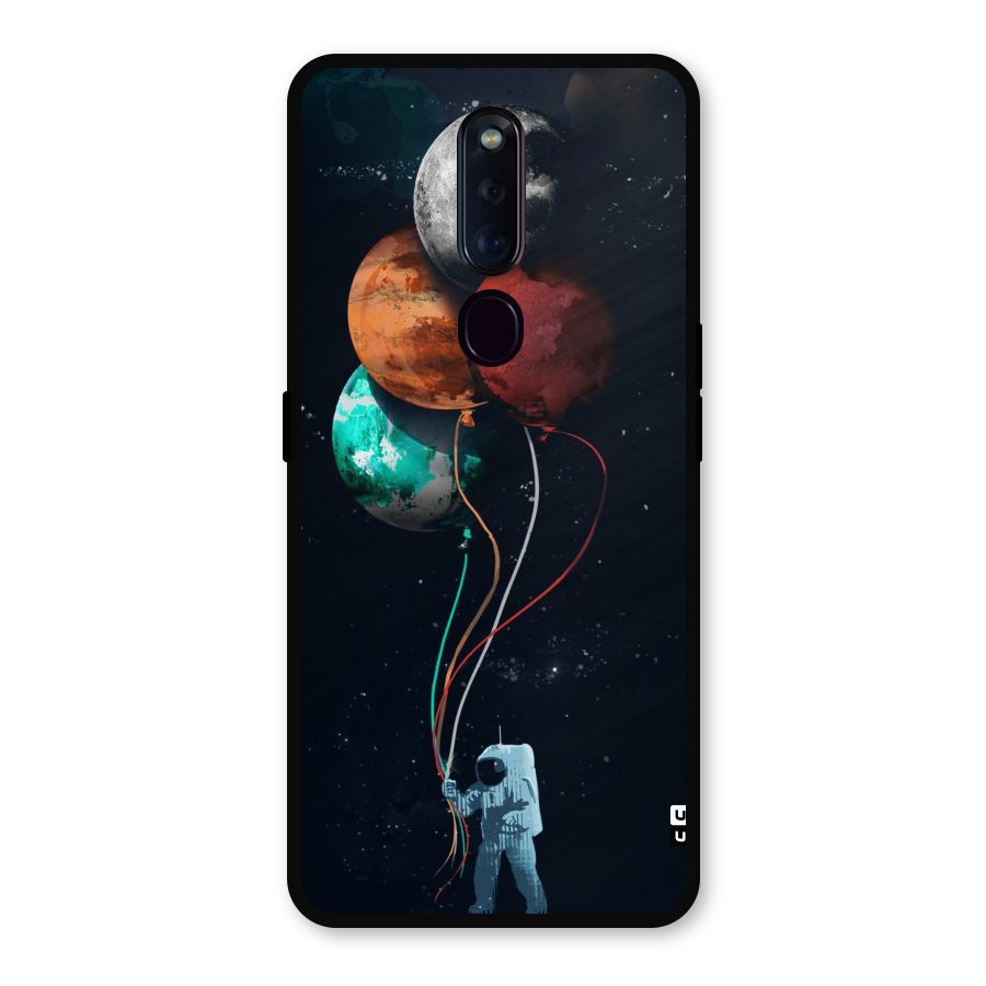 Space Balloons Metal Back Case for Oppo F11 Pro