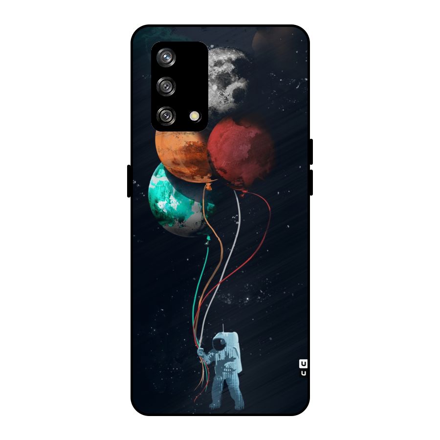Space Balloons Metal Back Case for Oppo F19s