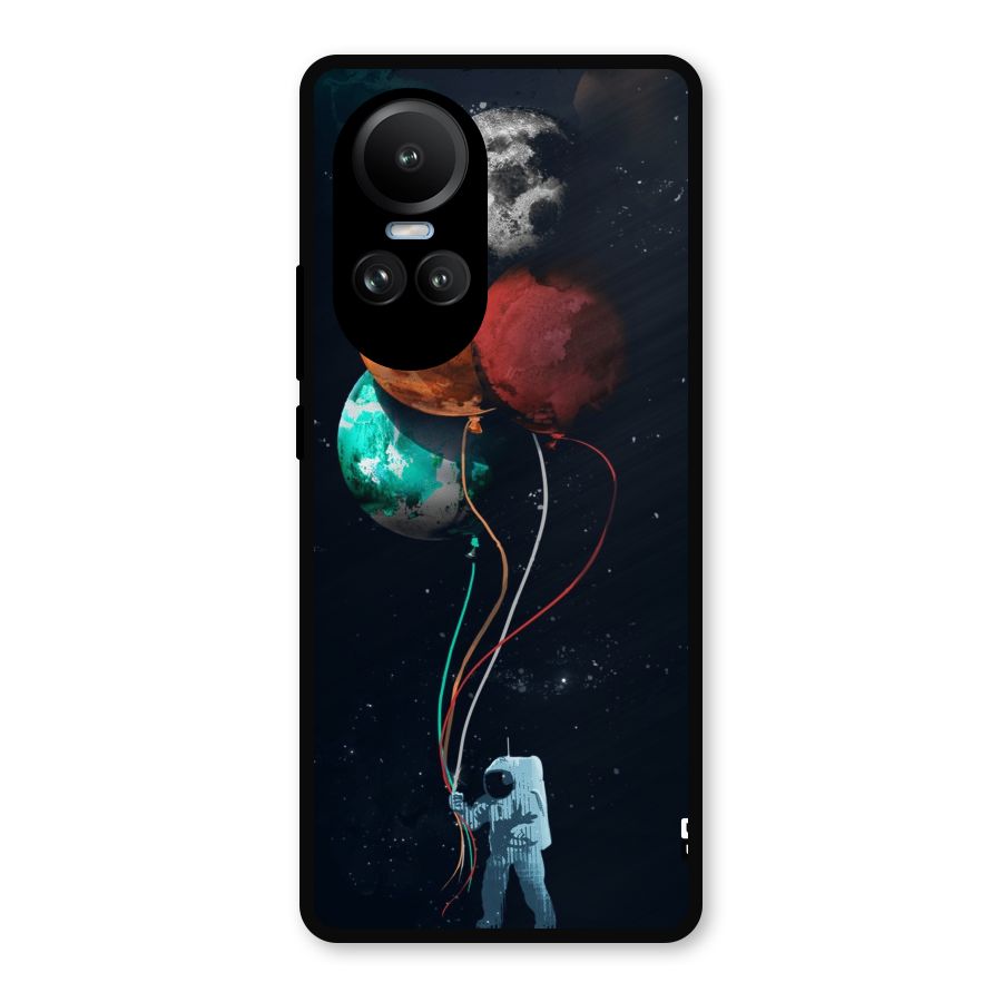 Space Balloons Metal Back Case for Oppo Reno10