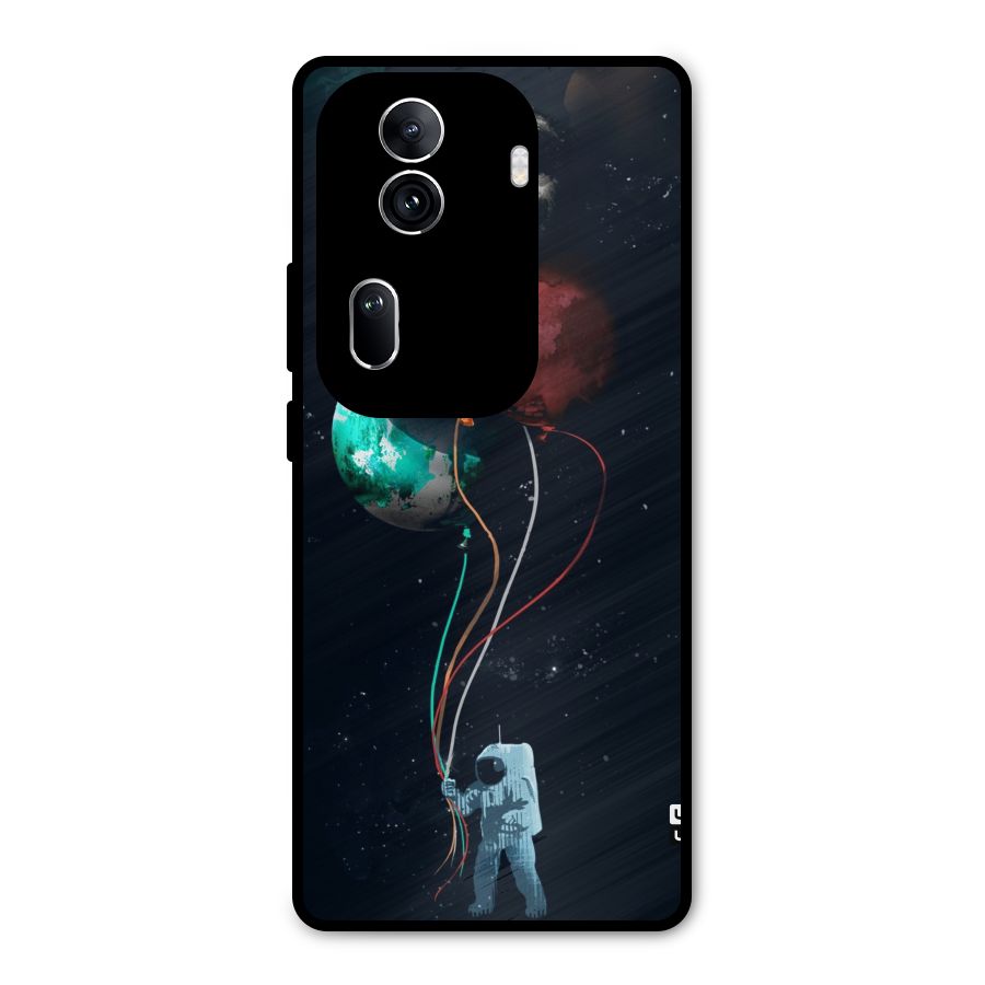Space Balloons Metal Back Case for Oppo Reno11 Pro 5G