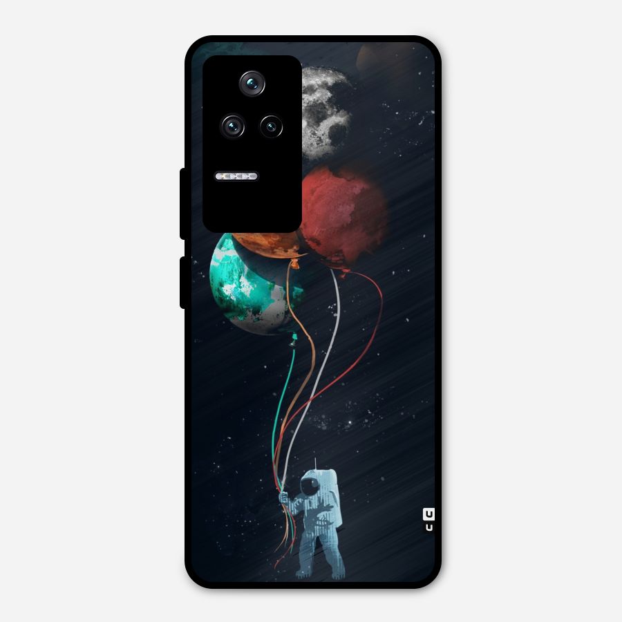 Space Balloons Metal Back Case for Poco F4 5G