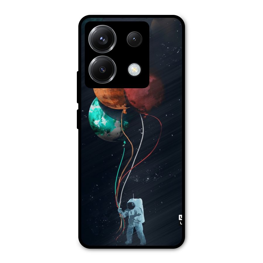 Space Balloons Metal Back Case for Poco X6