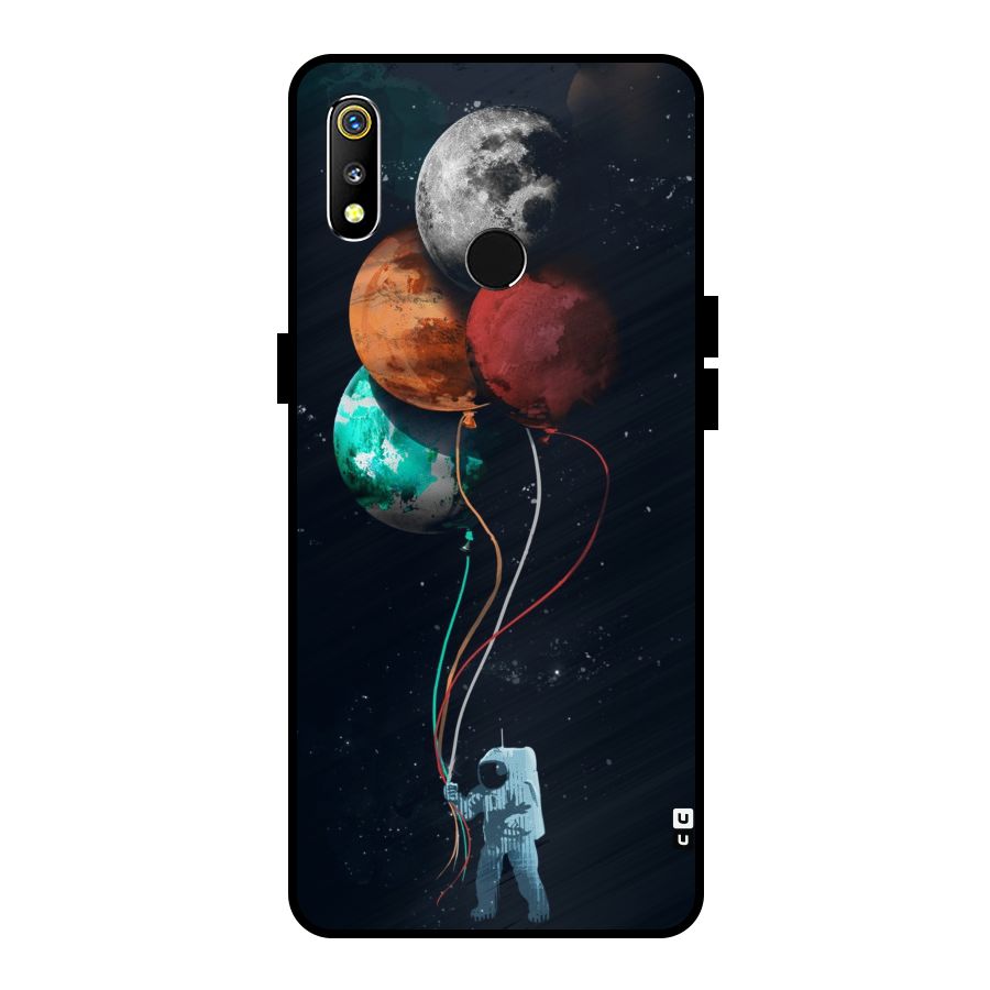 Space Balloons Metal Back Case for Realme 3i