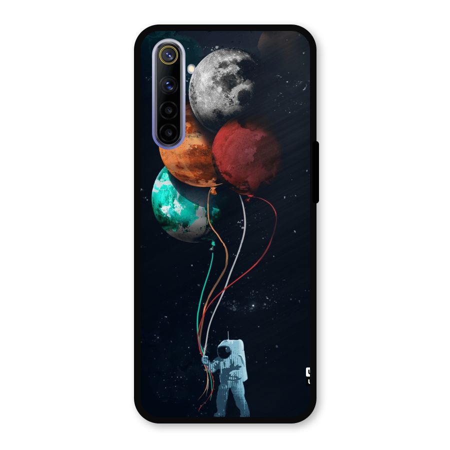 Space Balloons Metal Back Case for Realme 6