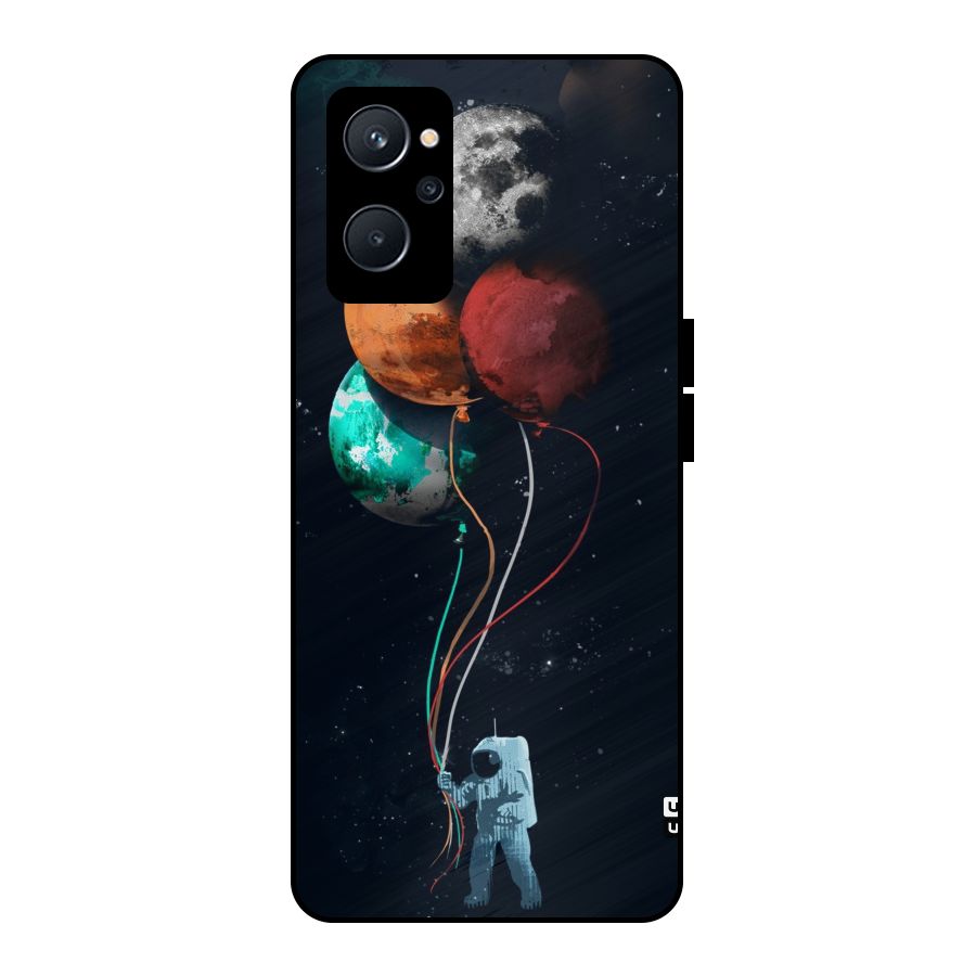 Space Balloons Metal Back Case for Realme 9i 5G