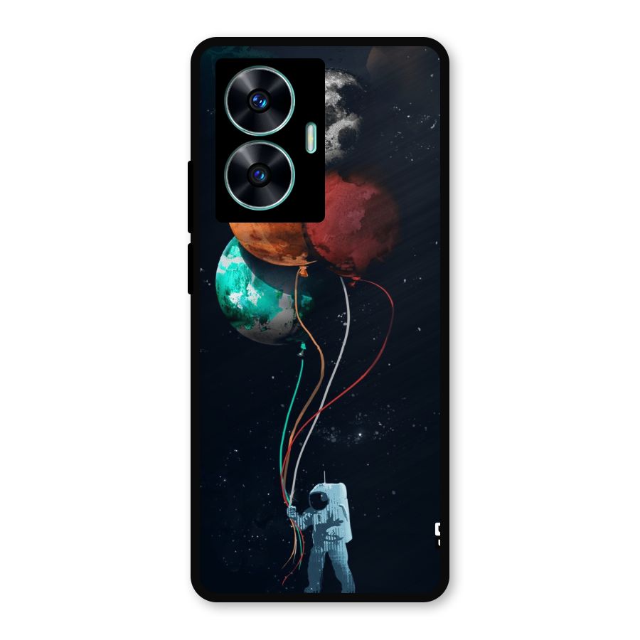Space Balloons Metal Back Case for Realme Narzo N55