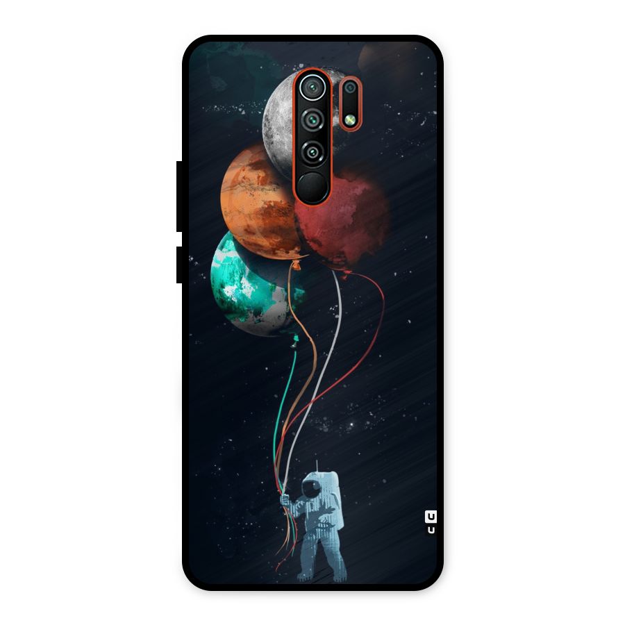 Space Balloons Metal Back Case for Redmi 9 Prime