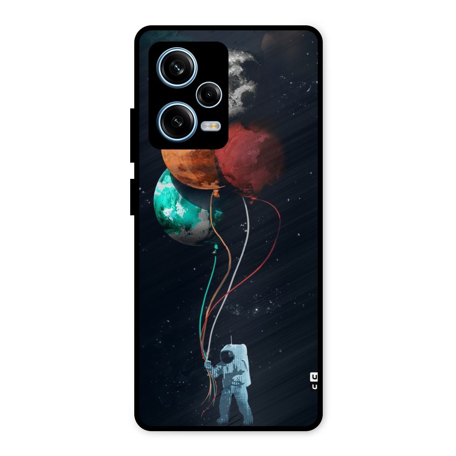 Space Balloons Metal Back Case for Redmi Note 12 Pro