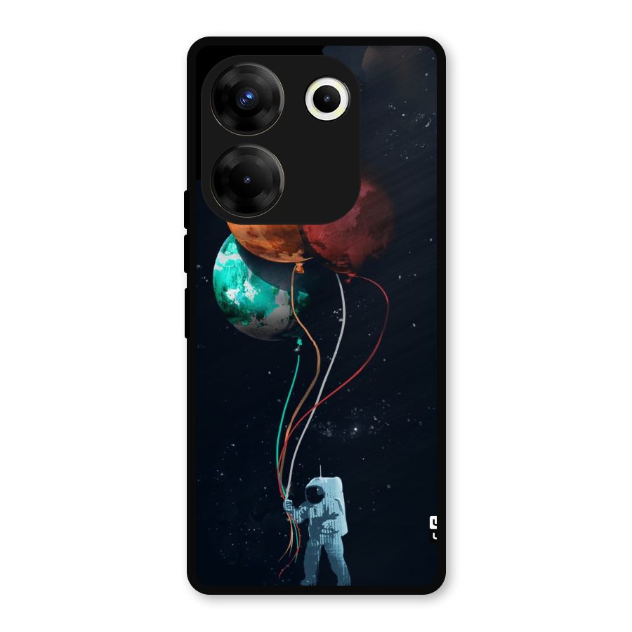 Space Balloons Metal Back Case for Tecno Camon 20