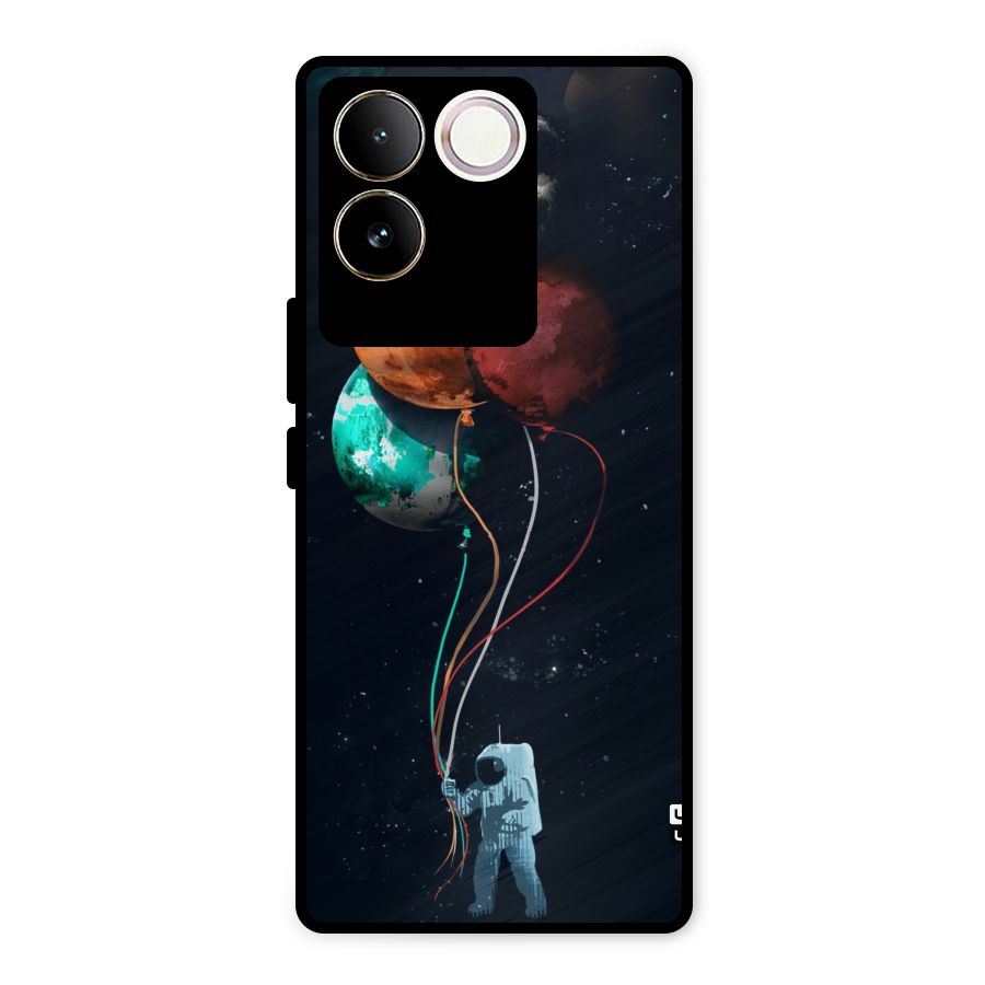 Space Balloons Metal Back Case for Vivo T2 Pro