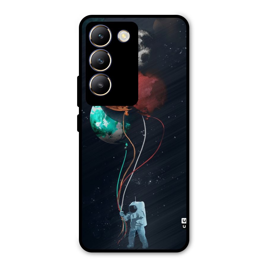 Space Balloons Metal Back Case for Vivo T3 5G