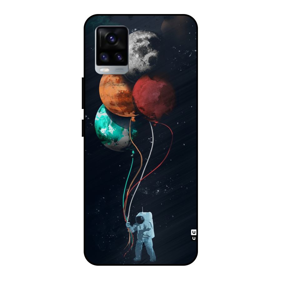 Space Balloons Metal Back Case for Vivo V20 2021