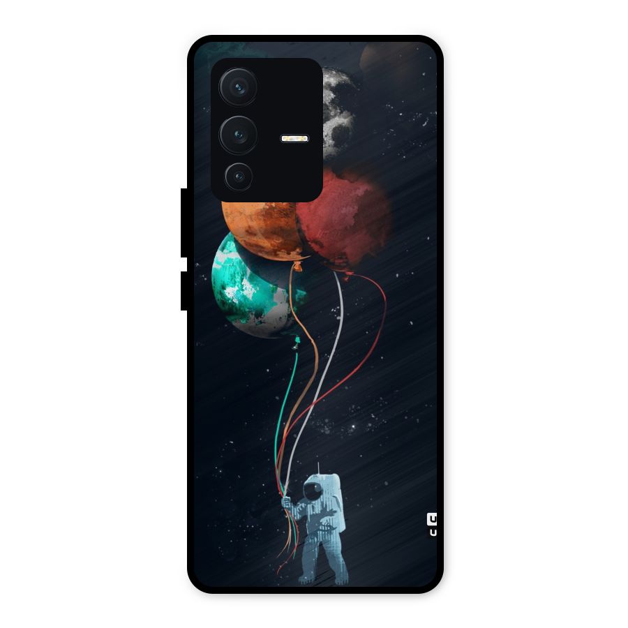 Space Balloons Metal Back Case for Vivo V23 5G