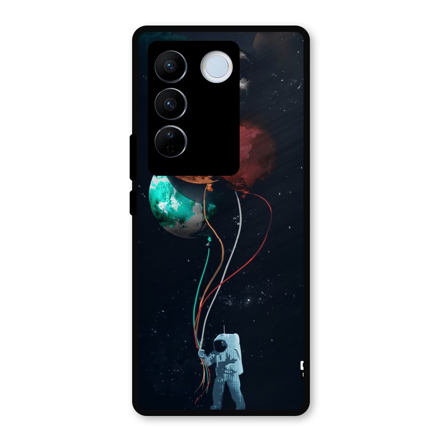 Space Balloons Metal Back Case for Vivo V27