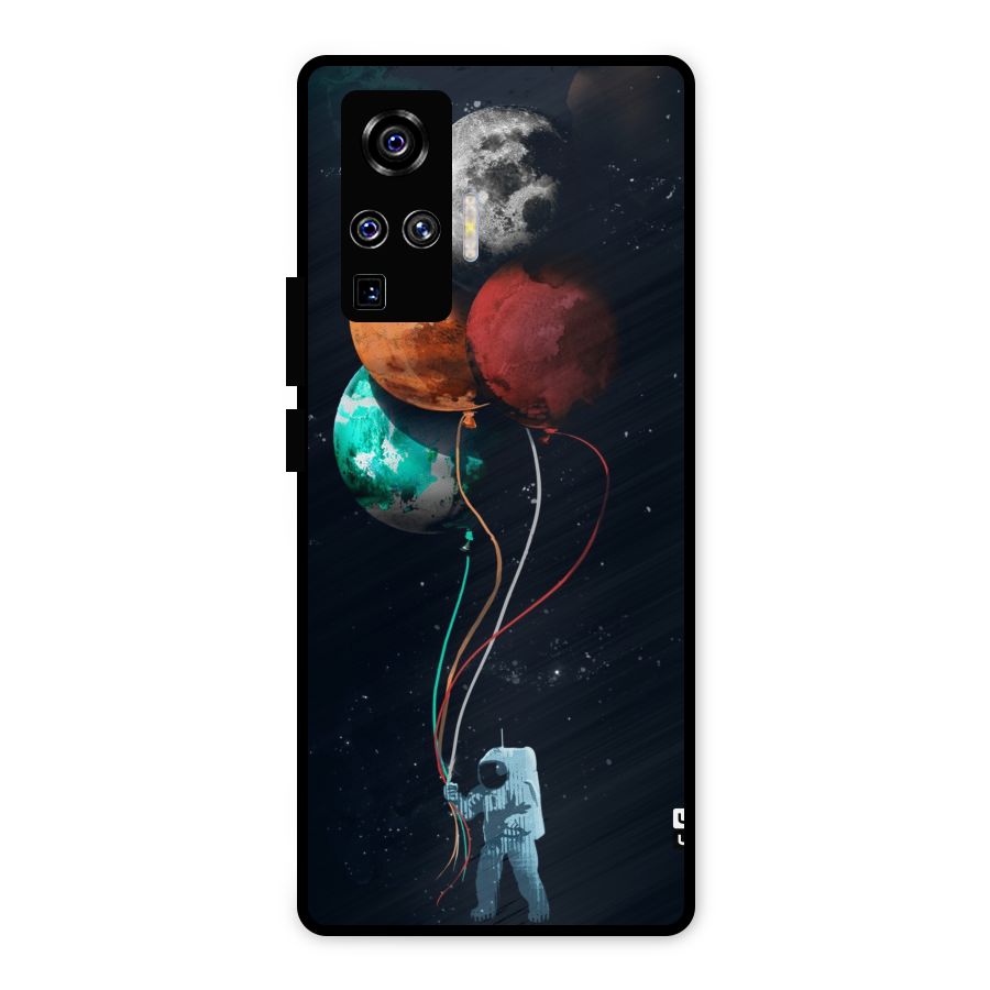 Space Balloons Metal Back Case for Vivo X50 Pro