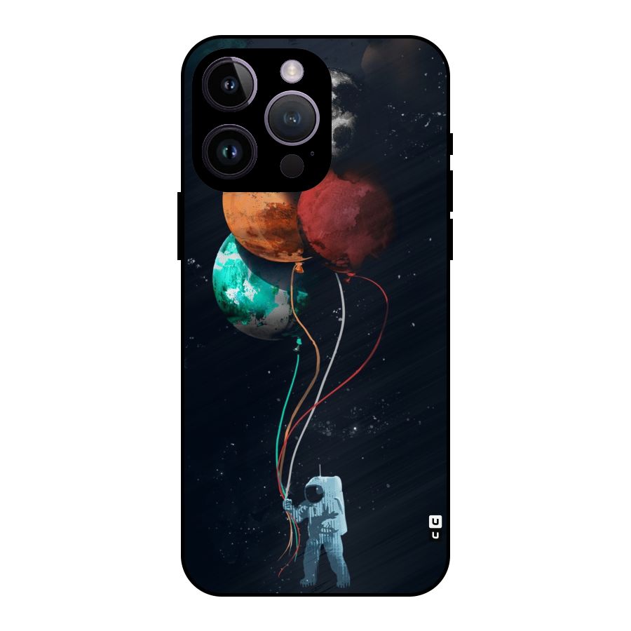 Space Balloons Metal Back Case for iPhone 14 Pro Max