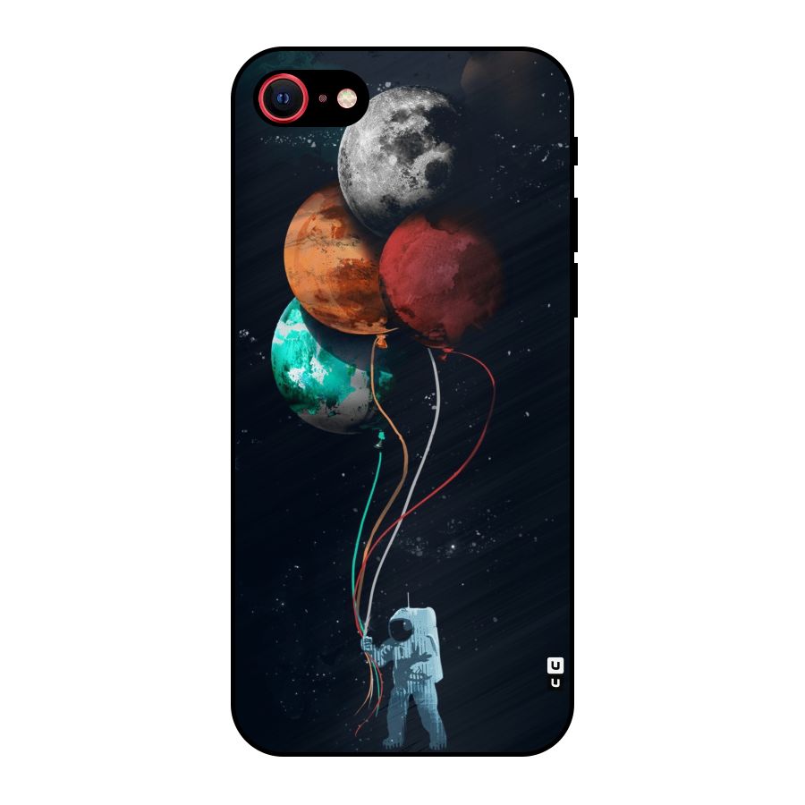 Space Balloons Metal Back Case for iPhone SE 2020