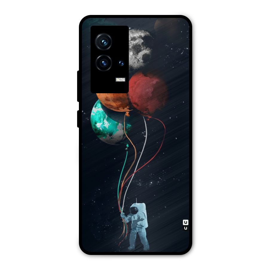 Space Balloons Metal Back Case for iQOO 9 5G
